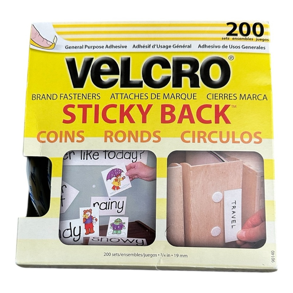 Velcro sticky back General Purpose Adhesive BRAND FASTENERS 200 sets